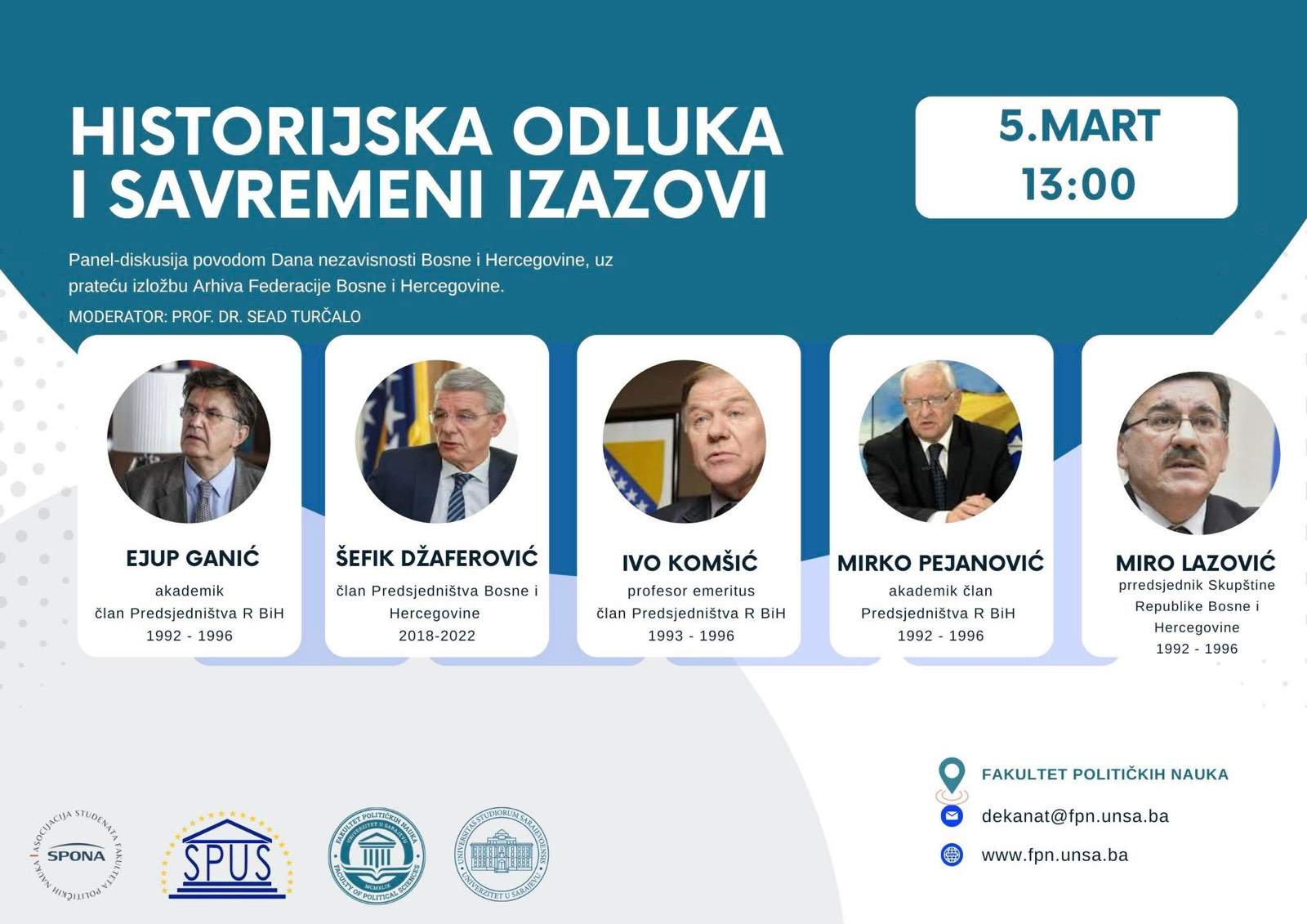 Historijska odluka.jpg - FPN Sarajevo domaćin panela o odluci o nezavisnosti i savremenim političkim izazovima